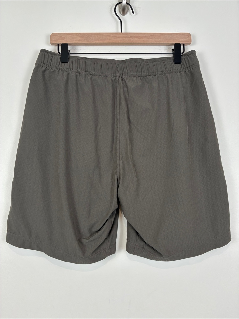 Prana Men's Medium Heiro Lined Shorts Performance Lightweight Gray Check Pull On - Picture 4 of 7